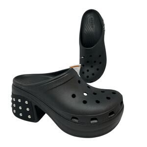 Crocs Siren Studded Platform Heel Clog Unisex Mens Sz 10 Women Sz 12 Chunky Goth